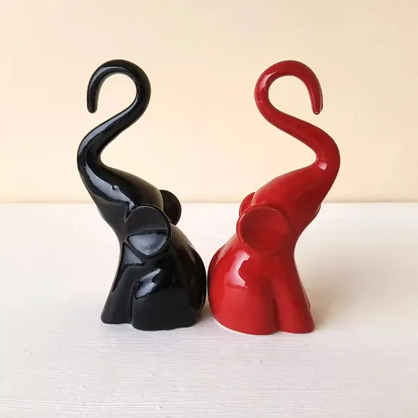 Set_Of_2_Elephant_Showpiece_Decor_Set_Piano_Finish_Made_Of_Ceramic_Figurine