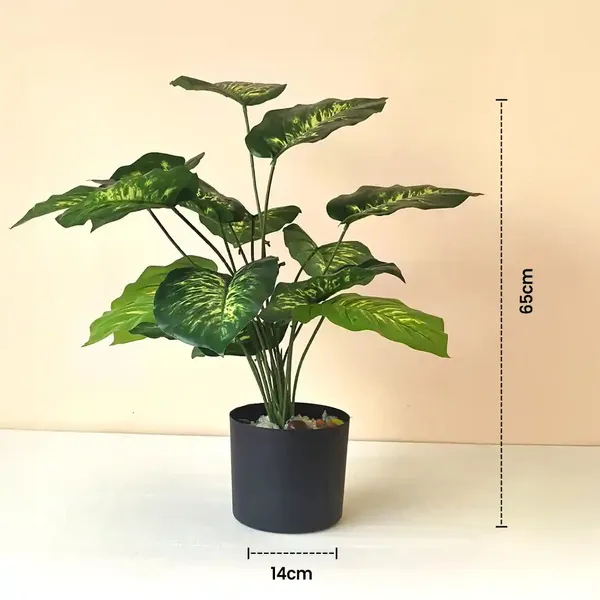 Dieffenbachia_Dumb_Canes_Artificial_Plant_With_Pot_Lifelike_Plastic_Plants