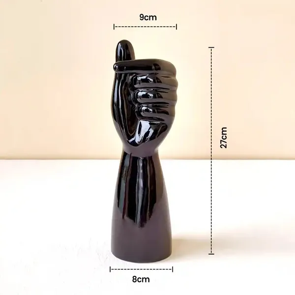 Set_Of_2_Handshaped_Ceramic_Decorative_Showpieces_Red_&_Black_Modern_Home_Decor