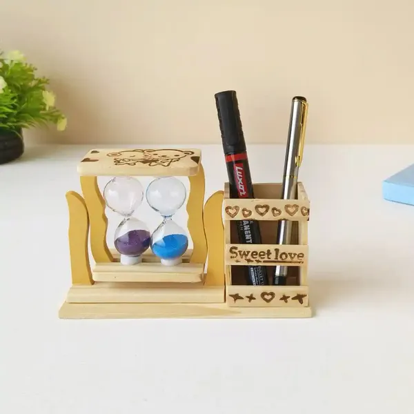 Pen_Stand_With_Two_Rotating_Hourglass_Made_Of_Bamboo_Desk_Decor