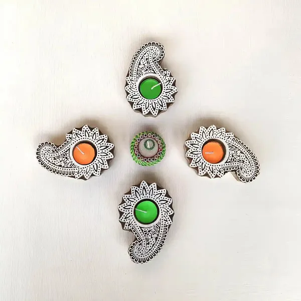 Shankh_Shellstyle_Wooden_Block_Print_Tea_Light_Candle_Holder_Perfect_For_Diwali_&_Festival_Decorations