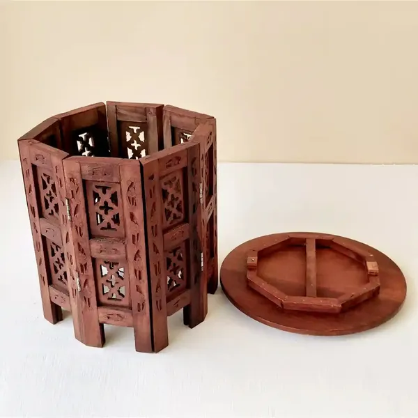 Handcarved_Wooden_Round_Table_Premium_Sheesham_Indian_Rosewood_Wood_Side_Table