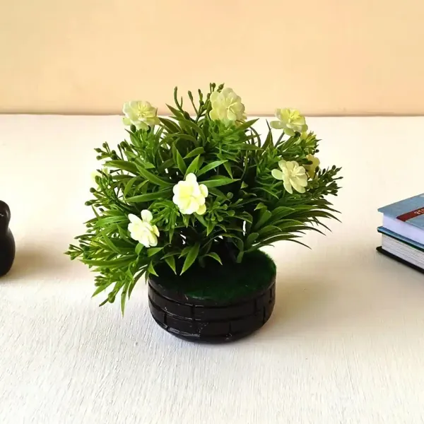 Artificial_White_Flower_Plant_Elegant_Greenery_With_Blooming_Flowers_In_Black_Pot_Decorative_Accent_For_Home_&_Office_Low_Maintenance_Decor