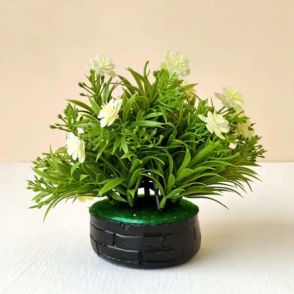 Artificial_White_Flower_Plant_Elegant_Greenery_With_Blooming_Flowers_In_Black_Pot_Decorative_Accent_For_Home_&_Office_Low_Maintenance_Decor