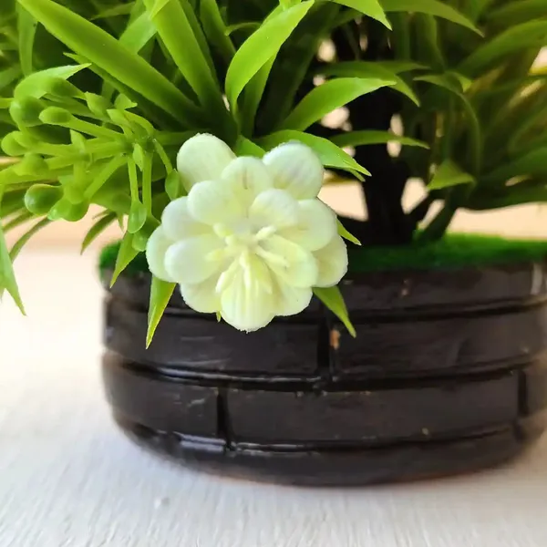 Artificial_White_Flower_Plant_Elegant_Greenery_With_Blooming_Flowers_In_Black_Pot_Decorative_Accent_For_Home_&_Office_Low_Maintenance_Decor