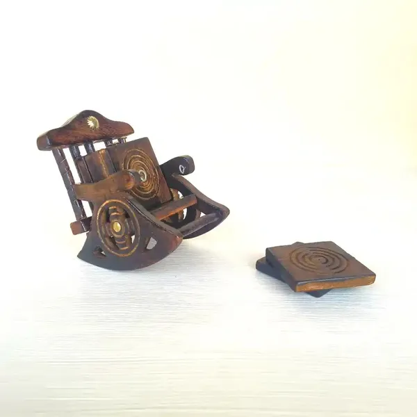 Wooden_Vintage_Rocking_Chair_Coaster_Set_6_Wooden_Coasters_With_Chair_Holder_For_Home_&_Kitchen