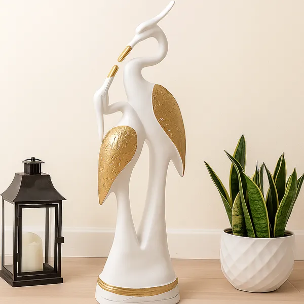 Elegant_White_and_Gold_Twin_Crane_Sculpture_with_Intricate_Gold_Accents