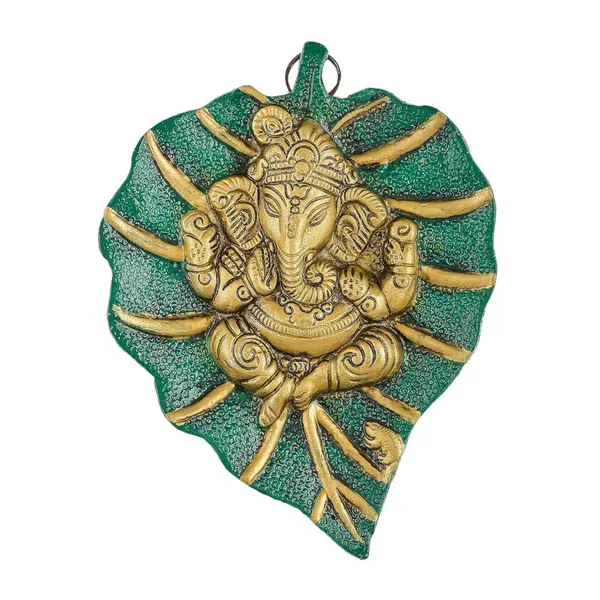 Golden_Leaf_Ganesha_Decor_for_Spiritual_Growth
