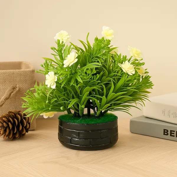 Artificial_White_Flower_Plant_Elegant_Greenery_With_Blooming_Flowers_In_Black_Pot_Decorative_Accent_For_Home_&_Office_Low_Maintenance_Decor