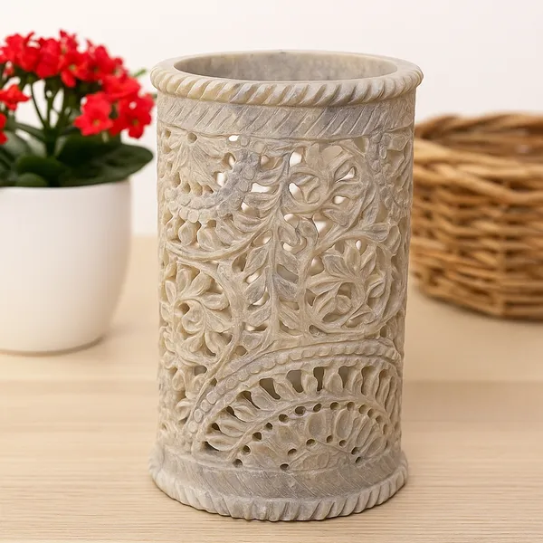 Handcrafted_Marble_Flower_Vase_â€“_Intricate_Jali_Work