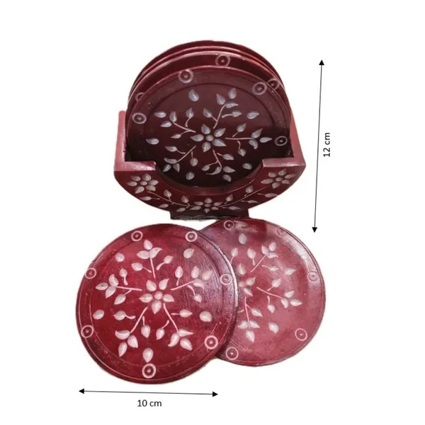 Handcrafted_Red_Marble_Coaster_Set_with_Holder