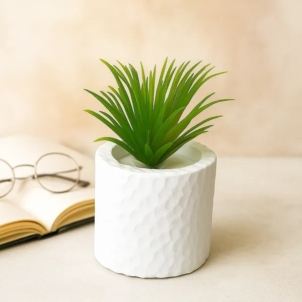 Mini_Modern_Decorative_Succulent_in_Textured_White_Pot