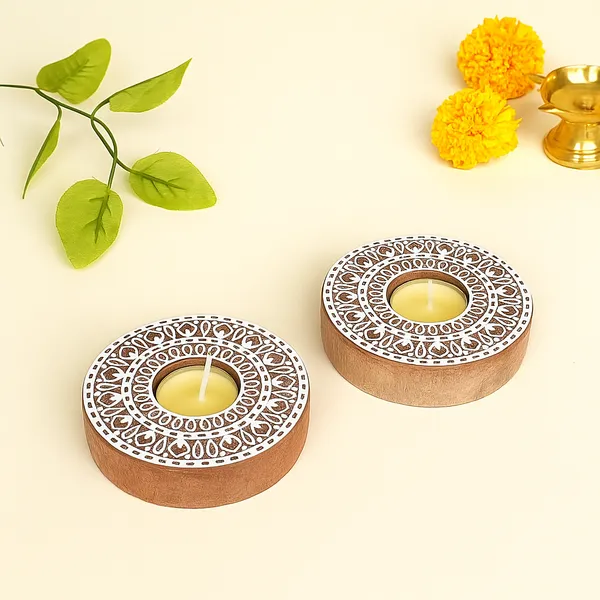 Handmade_Wooden_Block_Print_Tea_Light_Candle_Holder_Perfect_For_Diwali_Rangoli_&_Home_Decor
