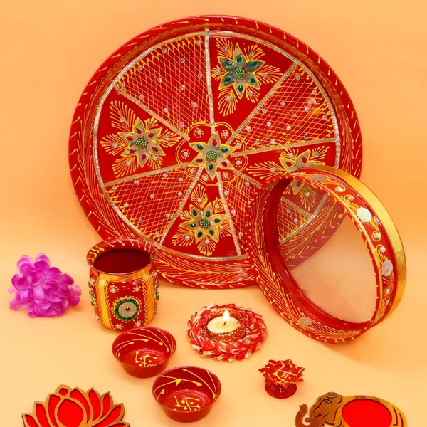 Red_&_Gold_Traditional_Puja_Accessories_-_Puja_Thali_Set