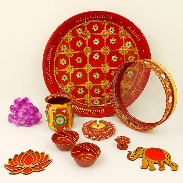 Red_&_Gold_Traditional_Puja_Kit_-_Puja_Thali_Set