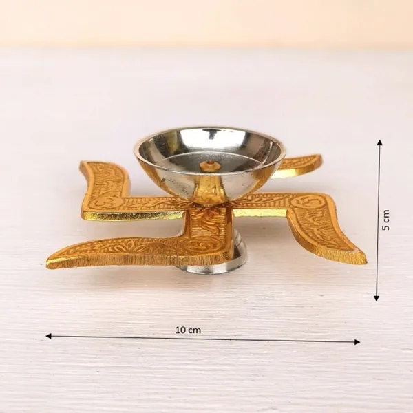 Spiritual_Brass_Diya_with_Silver_Accents_for_Home_Temple_-_Swastik_Diya