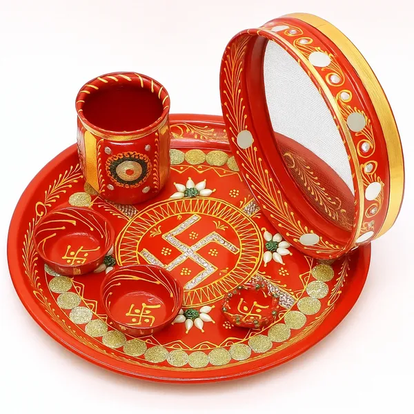Swastika_Blessed_Puja_Decor_Set_-_Puja_Thali_Set