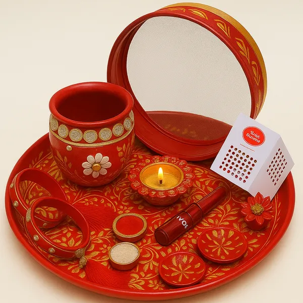 Traditional_Red_&_Gold_Decorative_Puja_Set