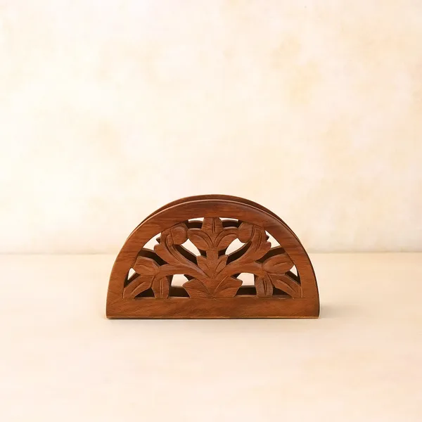 Wooden_Carved_Tissue_Paper_Holder_D_Shape_Net_Jaali_Art_Napkin_Holder