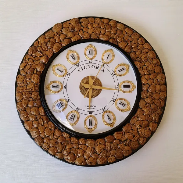 Victoria_Decorative_Wall_Clock_â€“_Almond_Shell_Frame