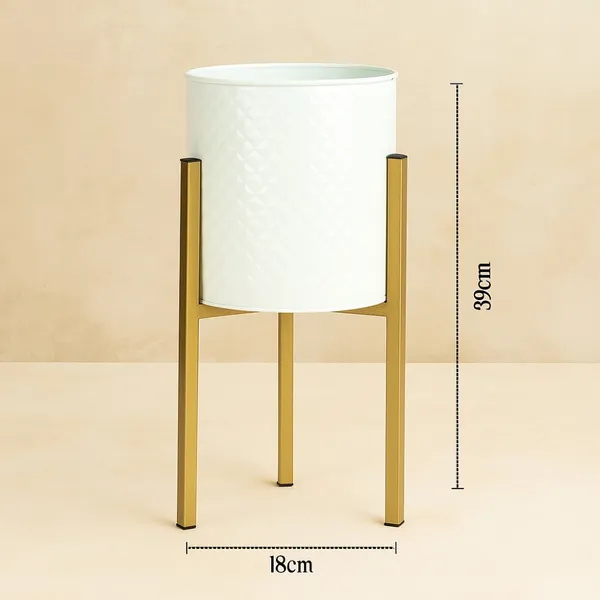 Set_Of_2_Mid_Century_Metal_Planters_With_Stands_Flower_Vase_Pots