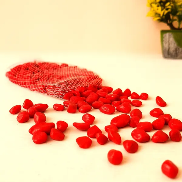 Vibrant__Decorative_Pebbles_-_Red