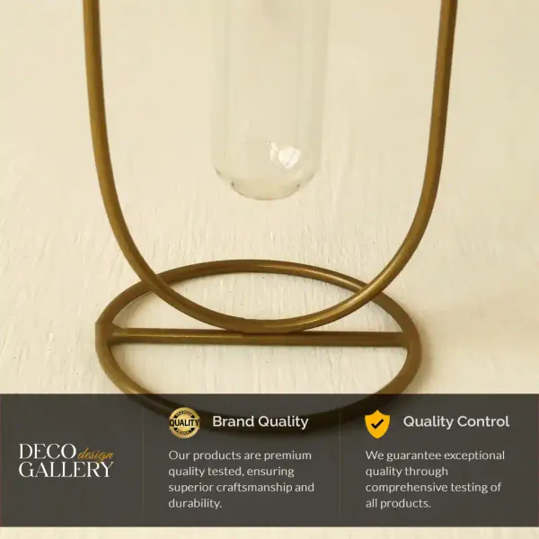 Elegant_Ushaped_Goldenen_Metal_Flower_Vase_With_Glass_Tube_Flower_Pot