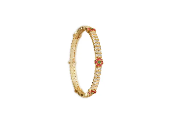 Ruby_Emerald_24K_Gold-Plated_Ruby_Green_White_AD_Bangles