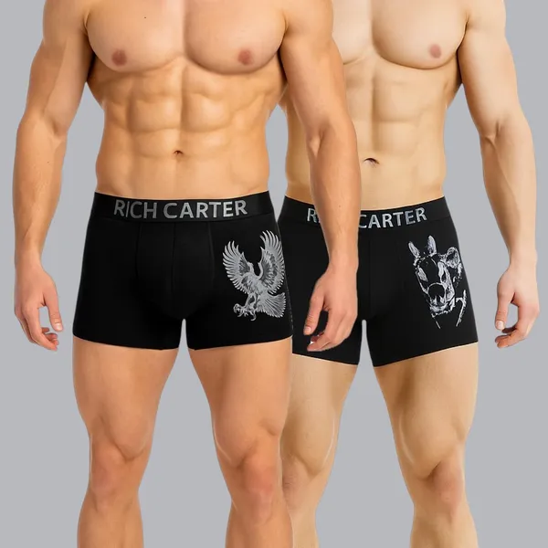 Grey_Cotton__Animal_Print_Trunks_For_Men_(Pack_Of_2)