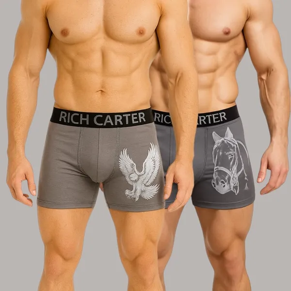 Grey_Cotton__Animal_Print_Trunks_For_Men_(Pack_Of_2)