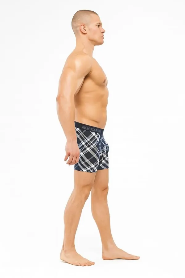White_&_Black_Cotton_Lycra_Mens_Trunks_with_Odor_Resistant_Comfort_(Pack_Of_2)