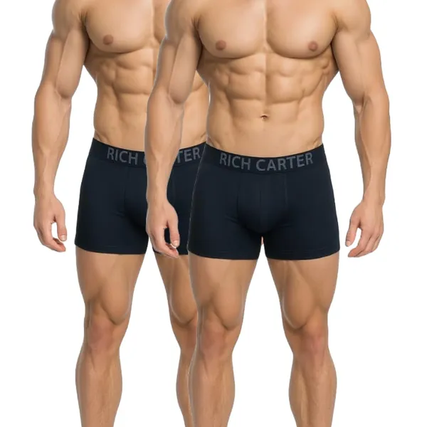 Multicolor_Cotton_lycra_Breathable,_sweat_Free,_Odour_Free_Trunks_For_Men_(Pack_Of_2)
