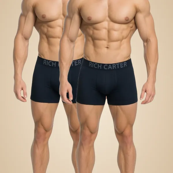 Multicolor_Cotton_lycra_Breathable,_sweat_Free,_Odour_Free_Trunks_For_Men_(Pack_Of_2)