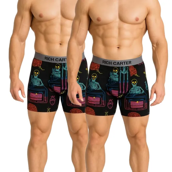 Multicolor_Cotton_Viscose_Breathable,_sweat_Free,_Odour_Free_Trunks_For_Men_(Pack_Of_2)