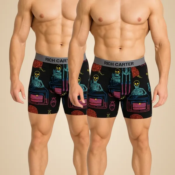 Multicolor_Cotton_Viscose_Breathable,_sweat_Free,_Odour_Free_Trunks_For_Men_(Pack_Of_2)