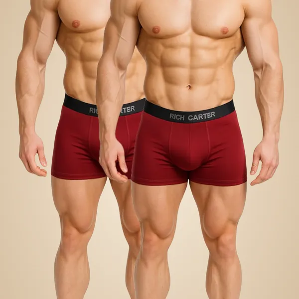 Multicolor_Cotton_lycra_Breathable,_sweat_Free,_Odour_Free_Trunks_For_Men_(Pack_Of_2)