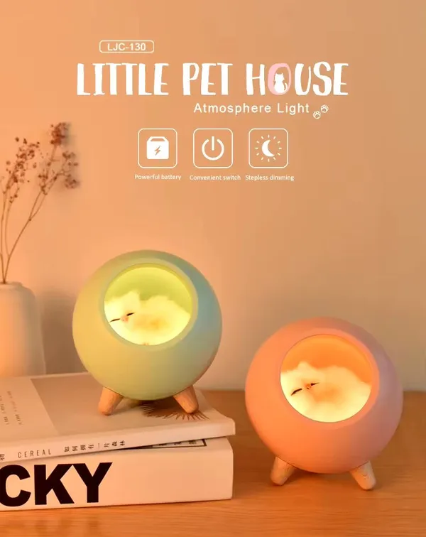 Cat_House_Table_Lamp_Touch_Dimmable_LED_Night_Light