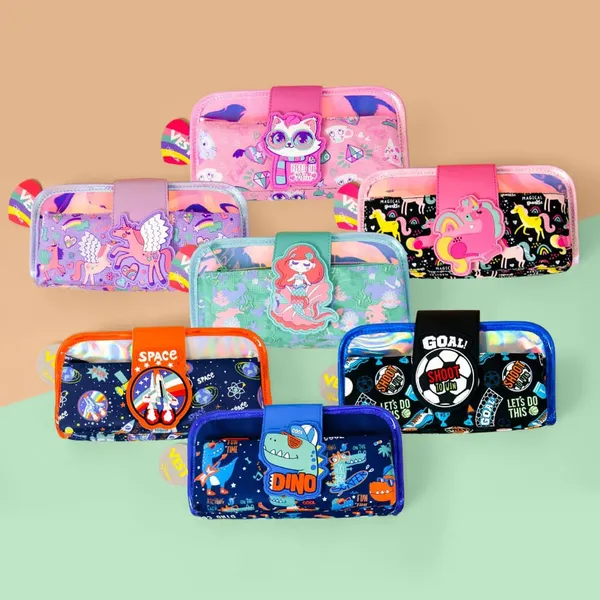 Vest_Stationery_Pouch_Luxury_Quality_Multifunctional_&_Stylish_[_Shark_Unicorn_Purple/Pink_Mermaid_Dino_Space_Cat_Unicorn_Black_Football_Princess_Basketball_]