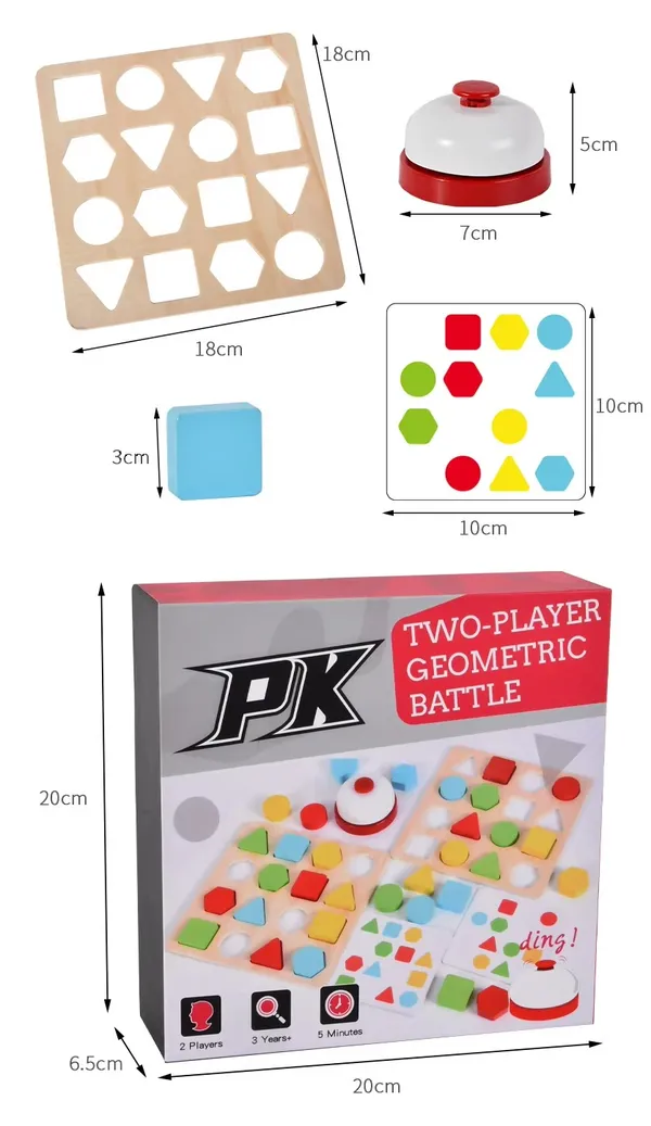 Geometric_Battle_Game_2-Player_Shape_&_Color_Matching_Challenge_For_Kids_Montessori_Puzzle_Board_Toy_For_Focus,_Logic_&_Coordination_(Age_4+)