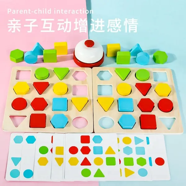 Geometric_Battle_Game_2-Player_Shape_&_Color_Matching_Challenge_For_Kids_Montessori_Puzzle_Board_Toy_For_Focus,_Logic_&_Coordination_(Age_4+)