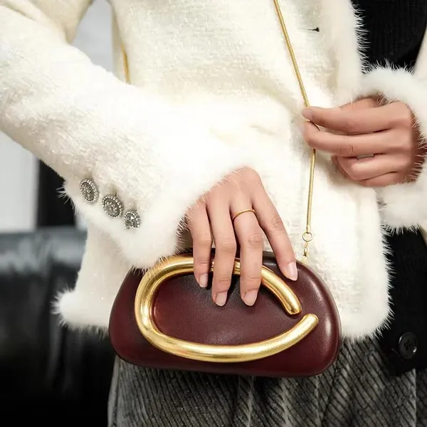 Celebrity_Style_Zara-Inspired_Glossy_/_Matte_Acrylic_Clutch_|_Golden_Curve_Design