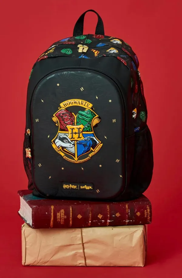 Smiggle_Vibe_16"_Classic_Backpack_3-Compartment_Premium_School_Bag_Laptop_Sleeve_+_Dual_Bottle_Holders_Minecraft