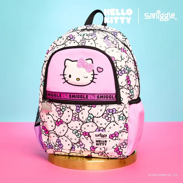 Smiggle_Vibe_16"_Classic_Backpack_3-Compartment_Premium_School_Bag_Laptop_Sleeve_+_Dual_Bottle_Holders_Minecraft