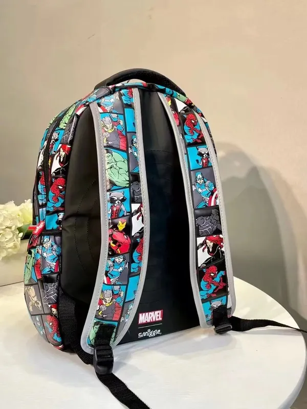 Smiggle_Vibe_16"_Classic_Backpack_3-Compartment_Premium_School_Bag_Laptop_Sleeve_+_Dual_Bottle_Holders_Minecraft