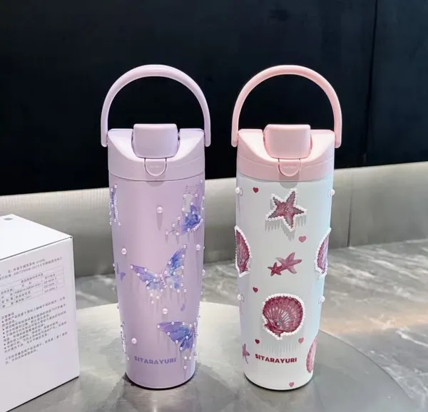 900_Ml_Sitarayuri_Pearl_Top-Handle_Tumbler_White_Bow