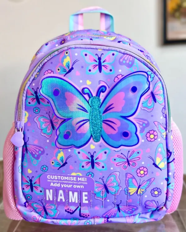 Name_It_All_Butterfly_Customizable_Kids_Backpack_(Age_3-7)_Add_Your_Name_Lightweight_Premium_Bag_In_4_Cute_PrintsDino,_Unicorn,_Mermaid,_Butterfly