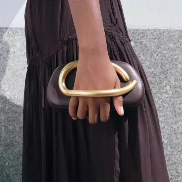 Celebrity_Style_Zara-Inspired_Glossy_Acrylic_/_Matte_Clutch_|_Golden_Curve_Design
