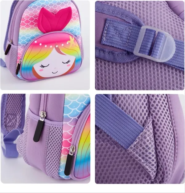 Sea_Sparkle_Mermaid_Plush_Backpack_3D_Cartoon_Bag_For_Girls_(Ages_26)_Lightweight_Preschool_&_Travel_Bag_With_Front_Pocket