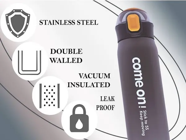 Come_On_Sports_Thermo_Bottle_650Ml_Hot_&_Cold_Steel_Flask_Flip-Top_Leakproof_Design_For_School,_Gym_&_Travel