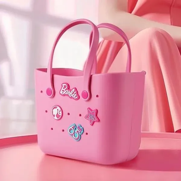 Blue_MINISO_Barbie_Mini_Tote_Bag_for_Girls_&_Women_–_Cute_Shiny_Bento_Carry_Bag